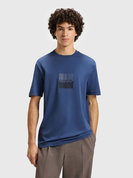 Cotton T-shirt with print - 1