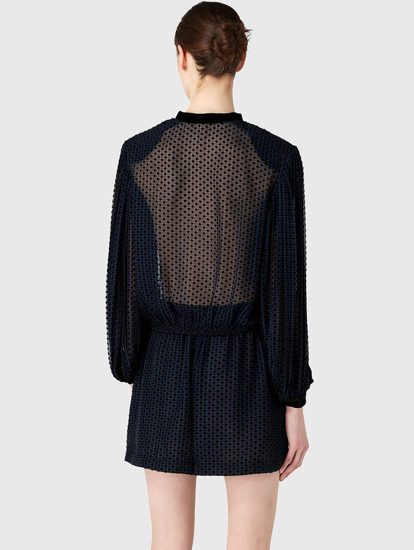 Blouse with transparent texture - 3