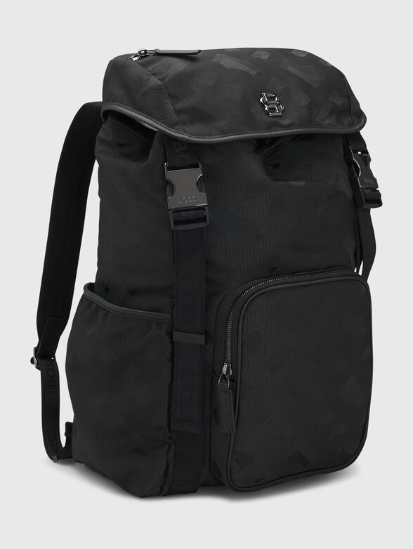 Backpack with monogram logo print - 3