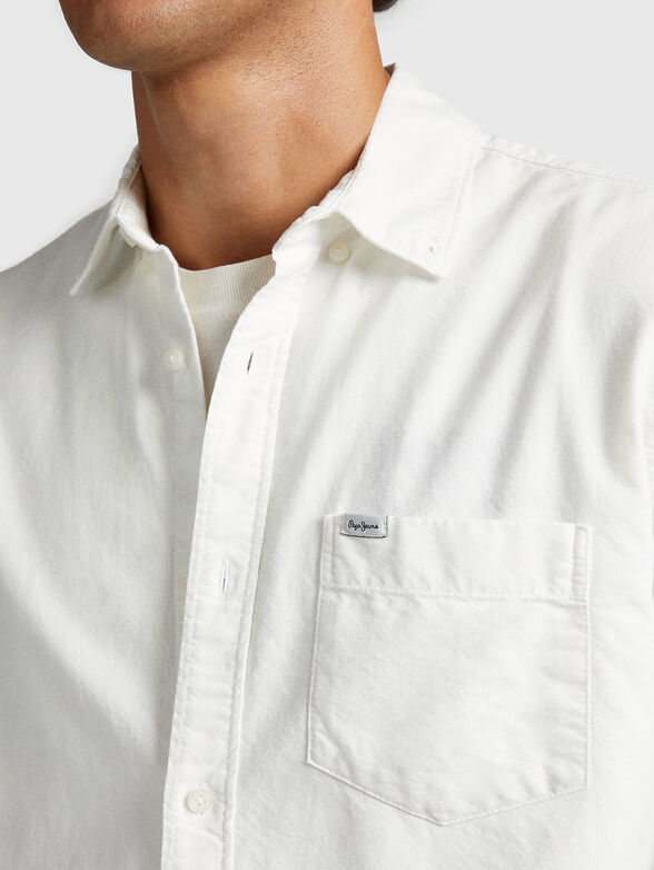 FABIO cotton shirt in grey - 4