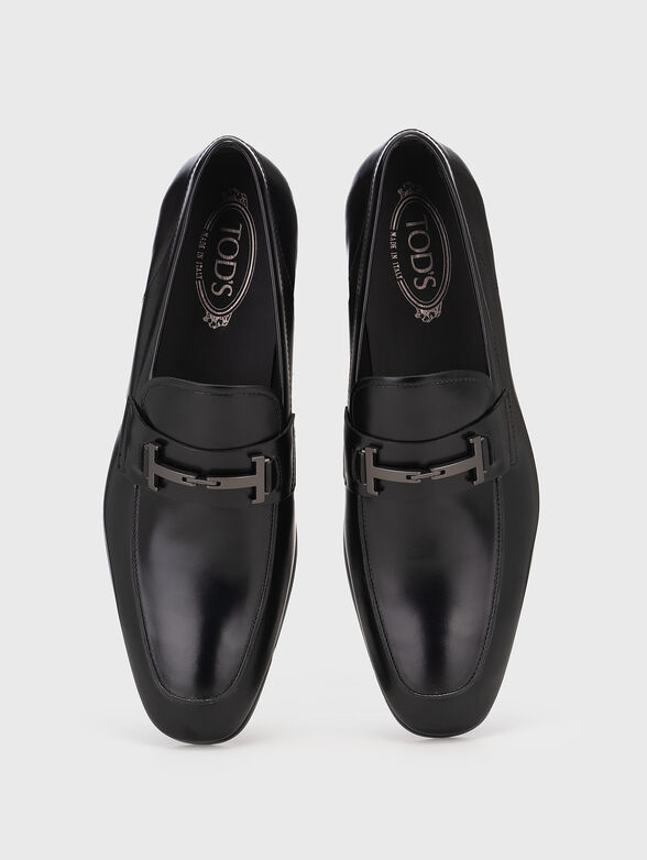Leather loafers with buckle - 6