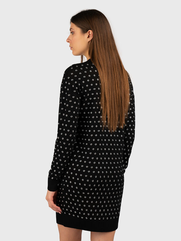 Long sleeve wool mini dress - 1