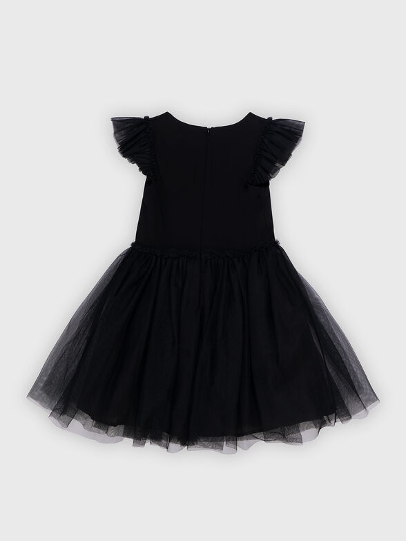 Black dress with tulle - 2