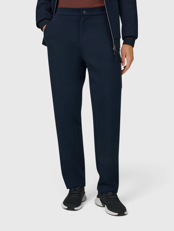 Cotton-blend sweatpants - 1