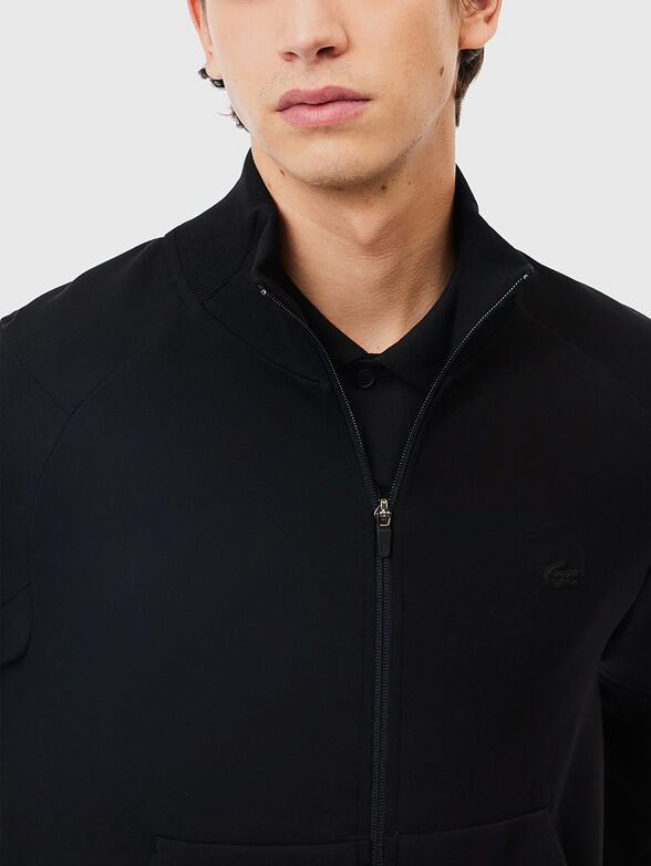 Cotton sweatshirt with zip - 4