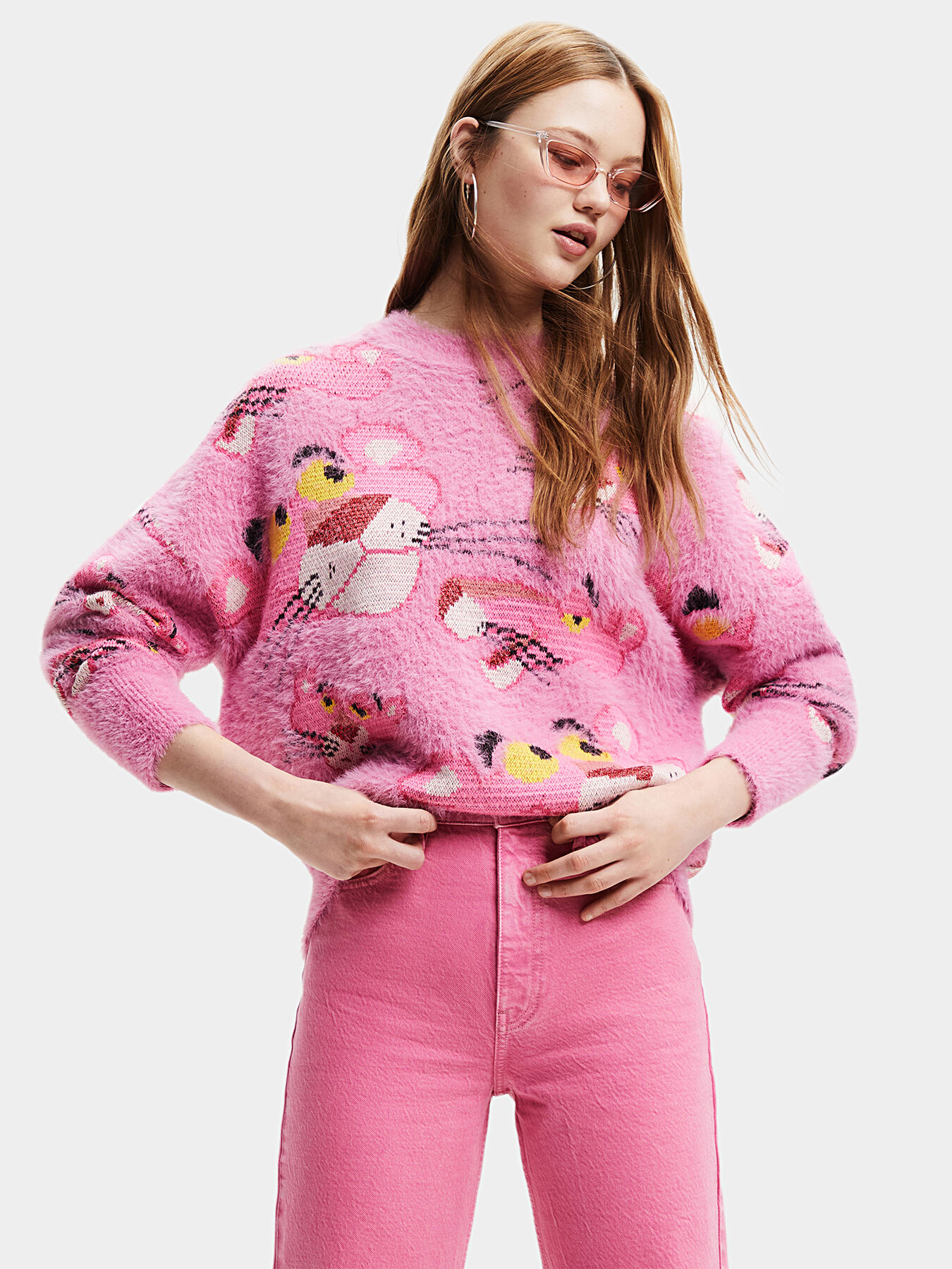 Pink panther sweater sales