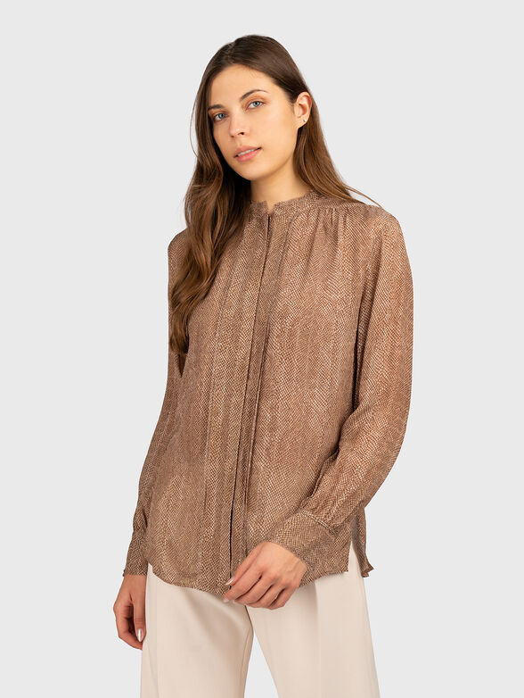 BECAPEY shirt with animal print - 1