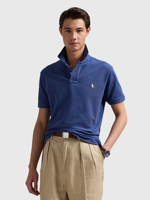 Slim fit polo shirt with logo embroidery - 1