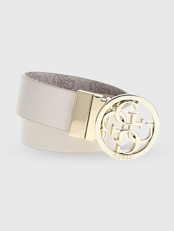 NOELLE double-face belt with logo buckle - 1