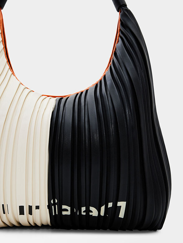 PLEAT SCALA bag with contrast print - 4
