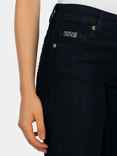 Skinny jeans with logo embroidery - 4