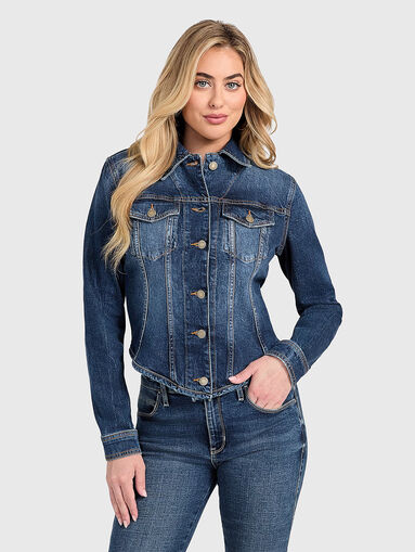 ANNALISE denim jacket with worn effect - 4