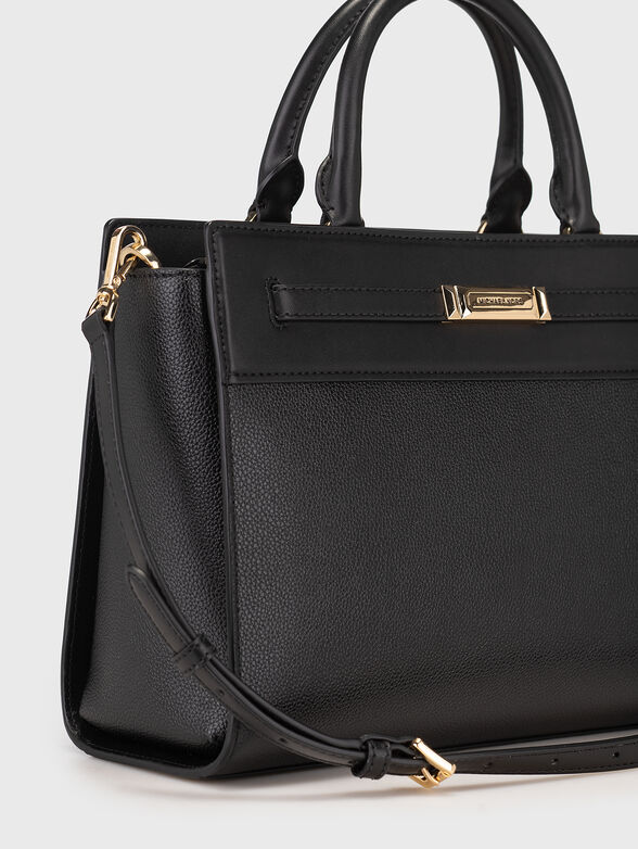 Black large bag with gold details - 5