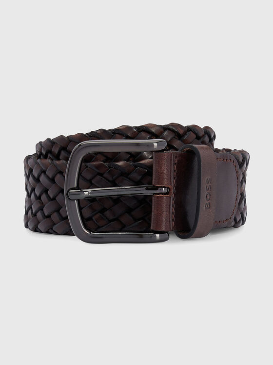 Belt with braided effect in black - 1