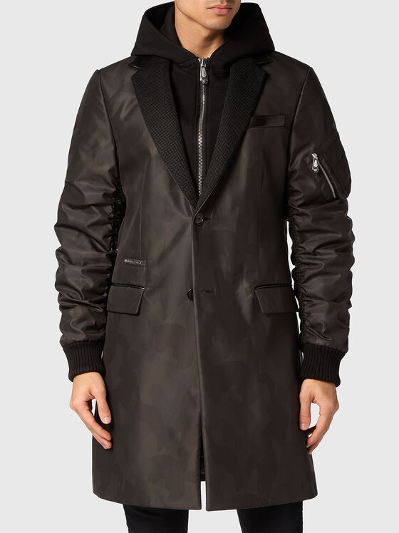 Палто с камуфлажен принт - 1