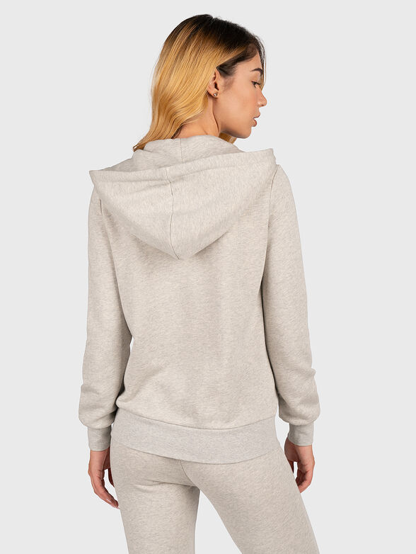 Sweatshirt with hood and logo accent - 3