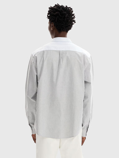 Cotton stripe shirt  - 3