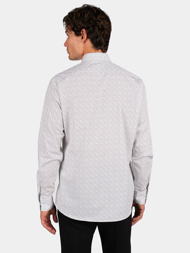 Cotton shirt with logo print - 3