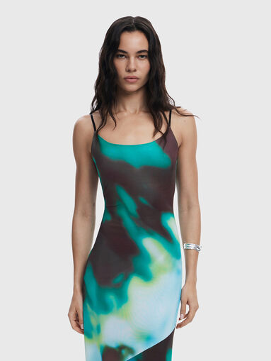 HIBIS maxi dress with accent print - 3