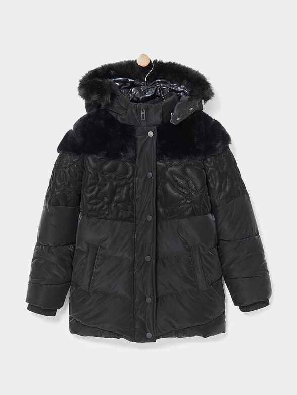 Winter padded jacket with hood - 1