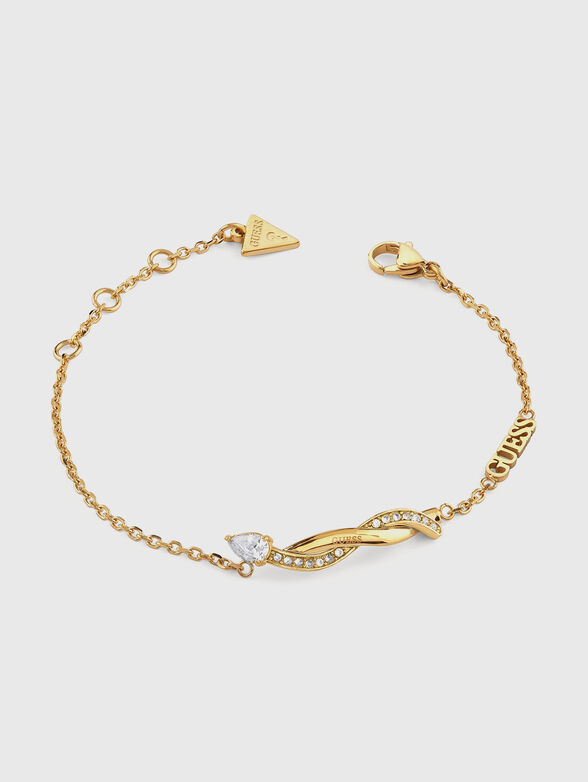 TWIST bracelet with rhinestones - 1