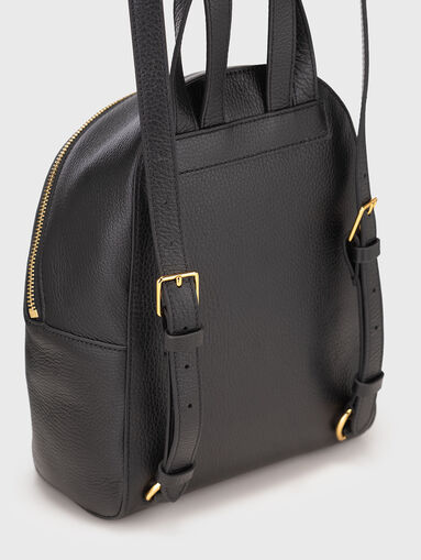 Leather backpack with gold details - 4