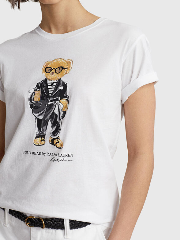 Cotton T-shirt with Polo Bear print - 4