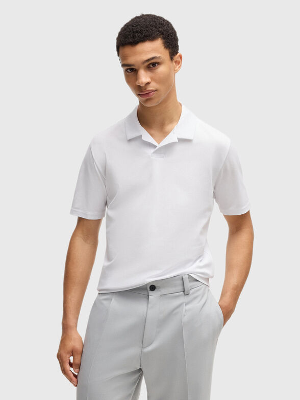 Polo shirt with short sleeves and logo - 1