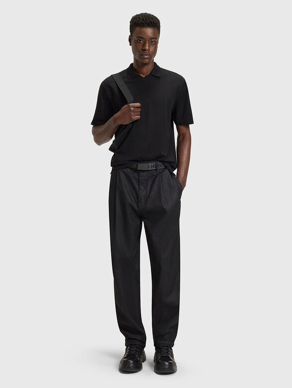 Short-sleeved cotton polo shirt - 2