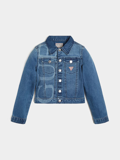 Denim jacket with print on the back - 1