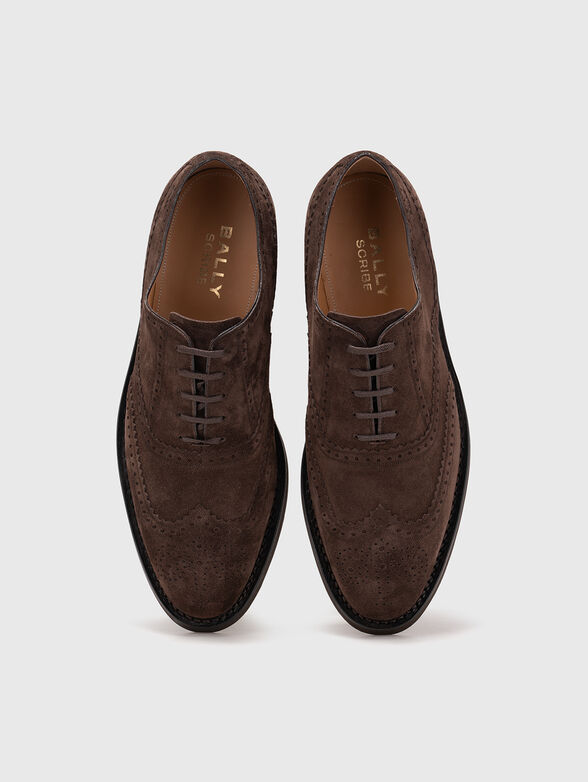 Brown leather shoes - 6
