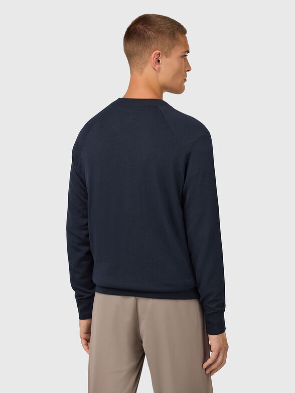 Wool sweatshirt with double zip - 3