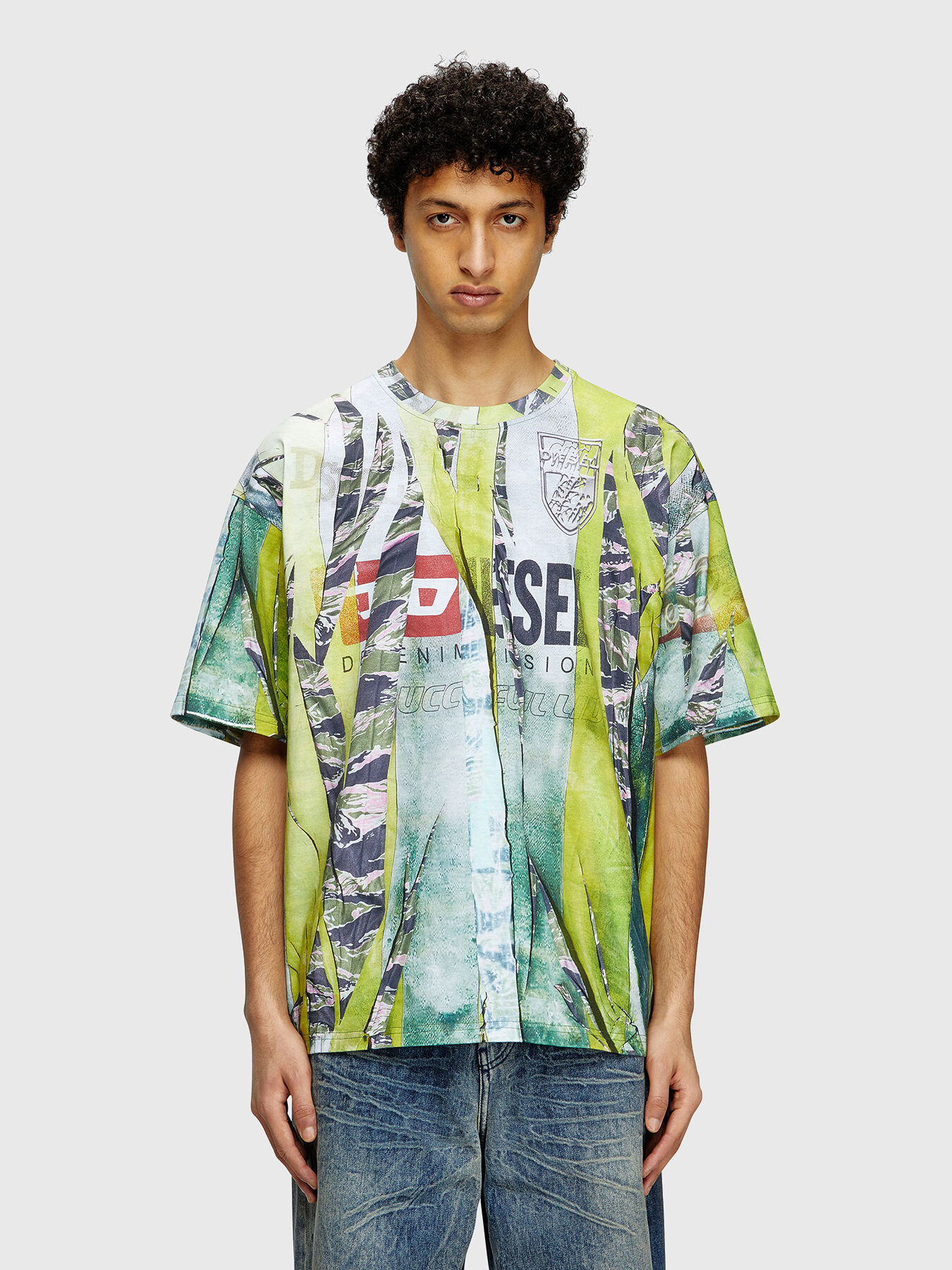 T-BOXT-R13 cotton T-shirt with print brand DIESEL