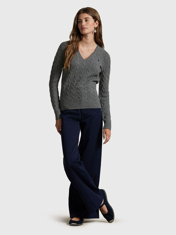 Cashmere blend wool sweater - 2