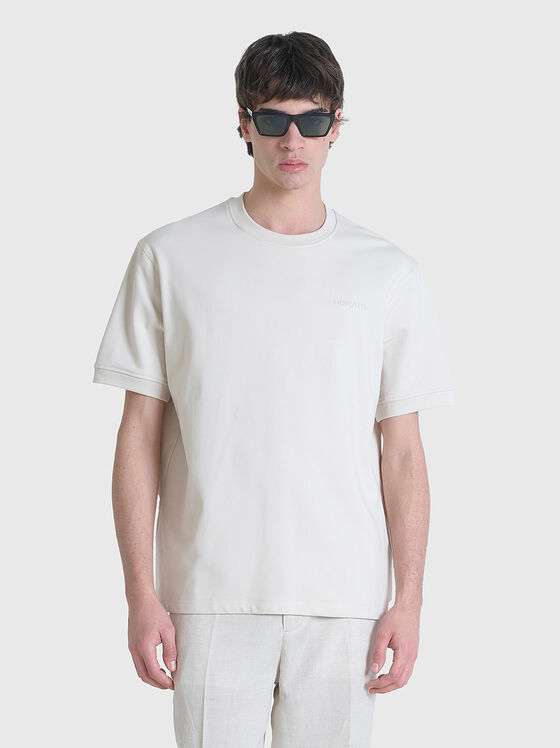 T-shirt with embossed logo  - 1