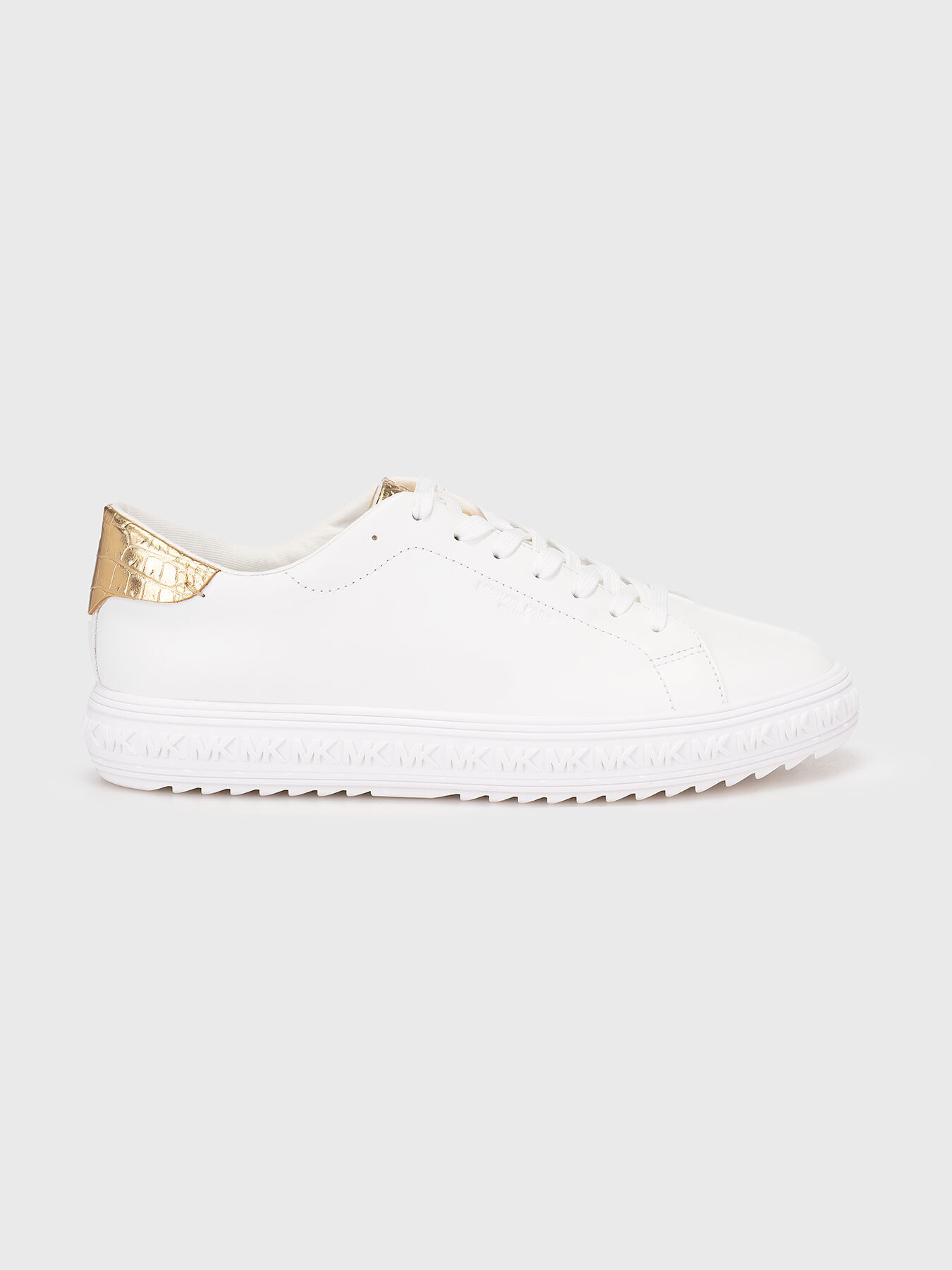 GROVE leather sneakers with gold details brand MICHAEL KORS Globalbrandsstore en