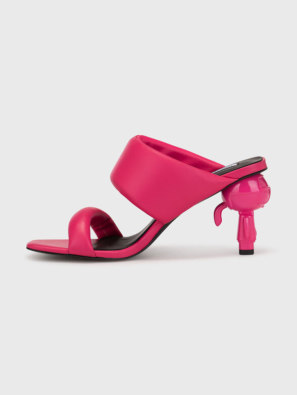 IKON black sandals with accented heels - 4