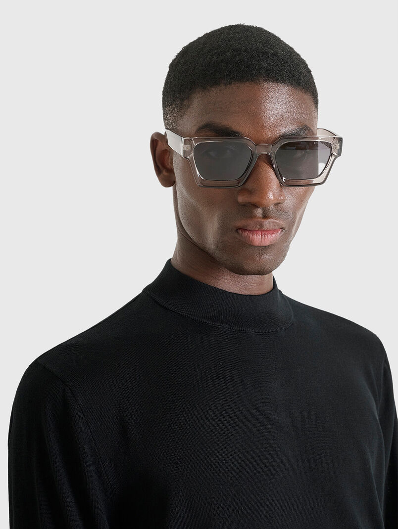 Wool sweater with oval neckline - 3