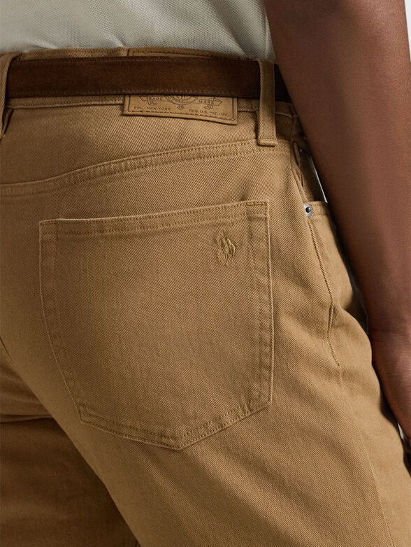 Slim beige trousers - 4