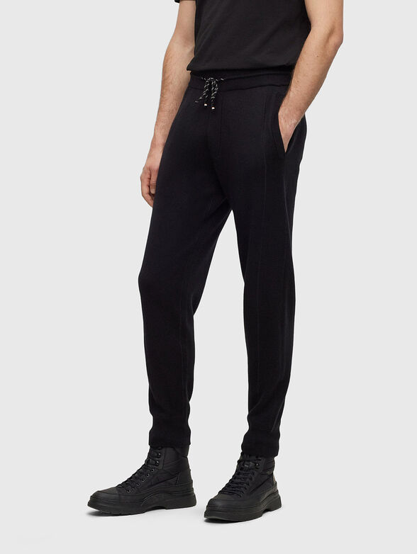 Tracksuit bottom in cotton and wool - 1