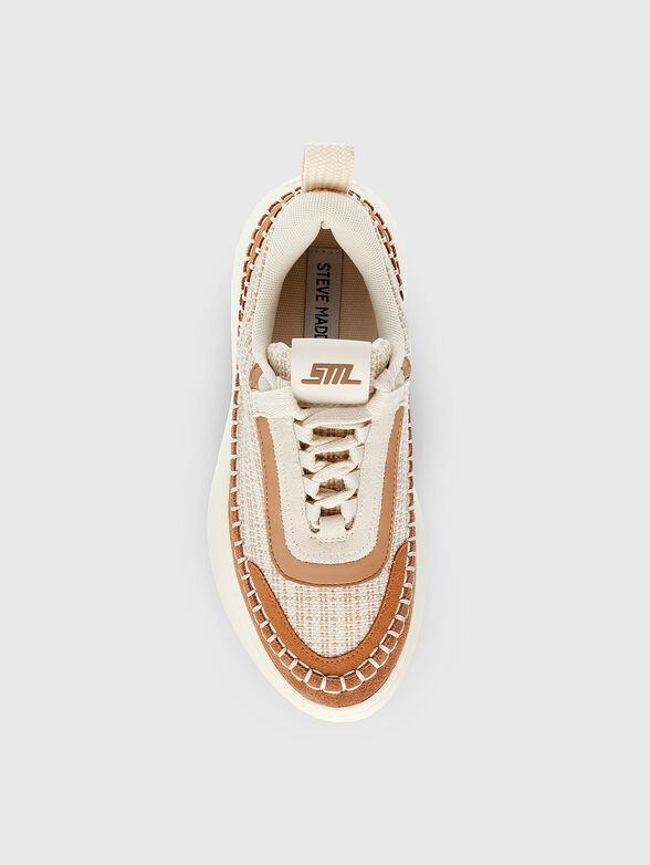 DOUBLETAKE sneaker in beige on platform - 6