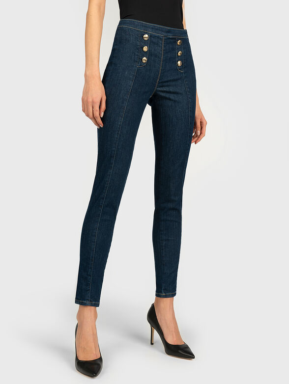 High-waisted skinny jeans - 1