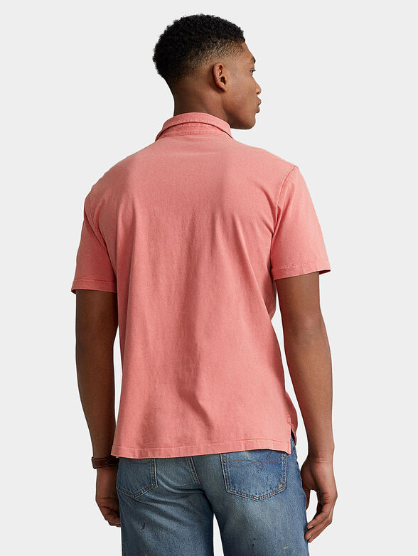 Polo shirt with contrasting logo and pocket - 3