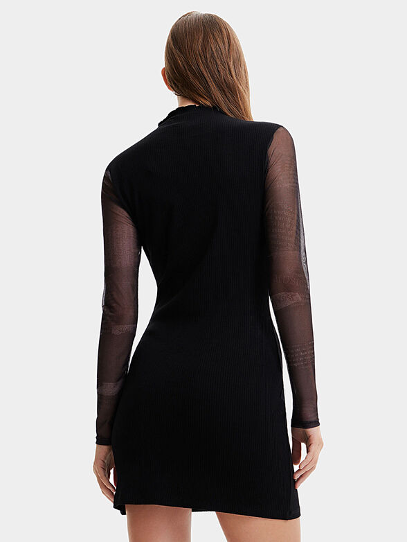 VEST MAKY mini dress with accent sleeves - 2