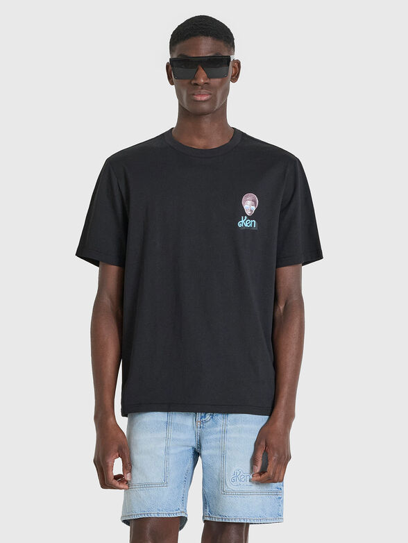 Cotton T-shirt with print - 1