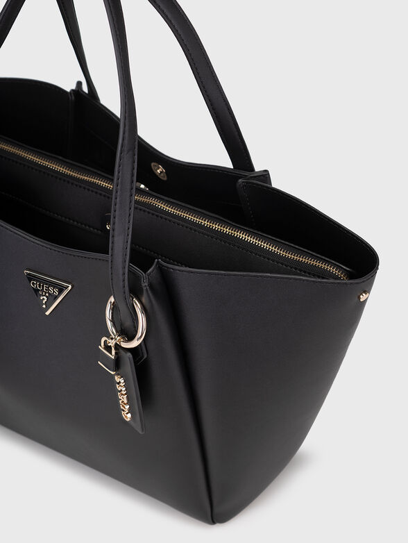 IWONA large black bag with logo accessory - 4