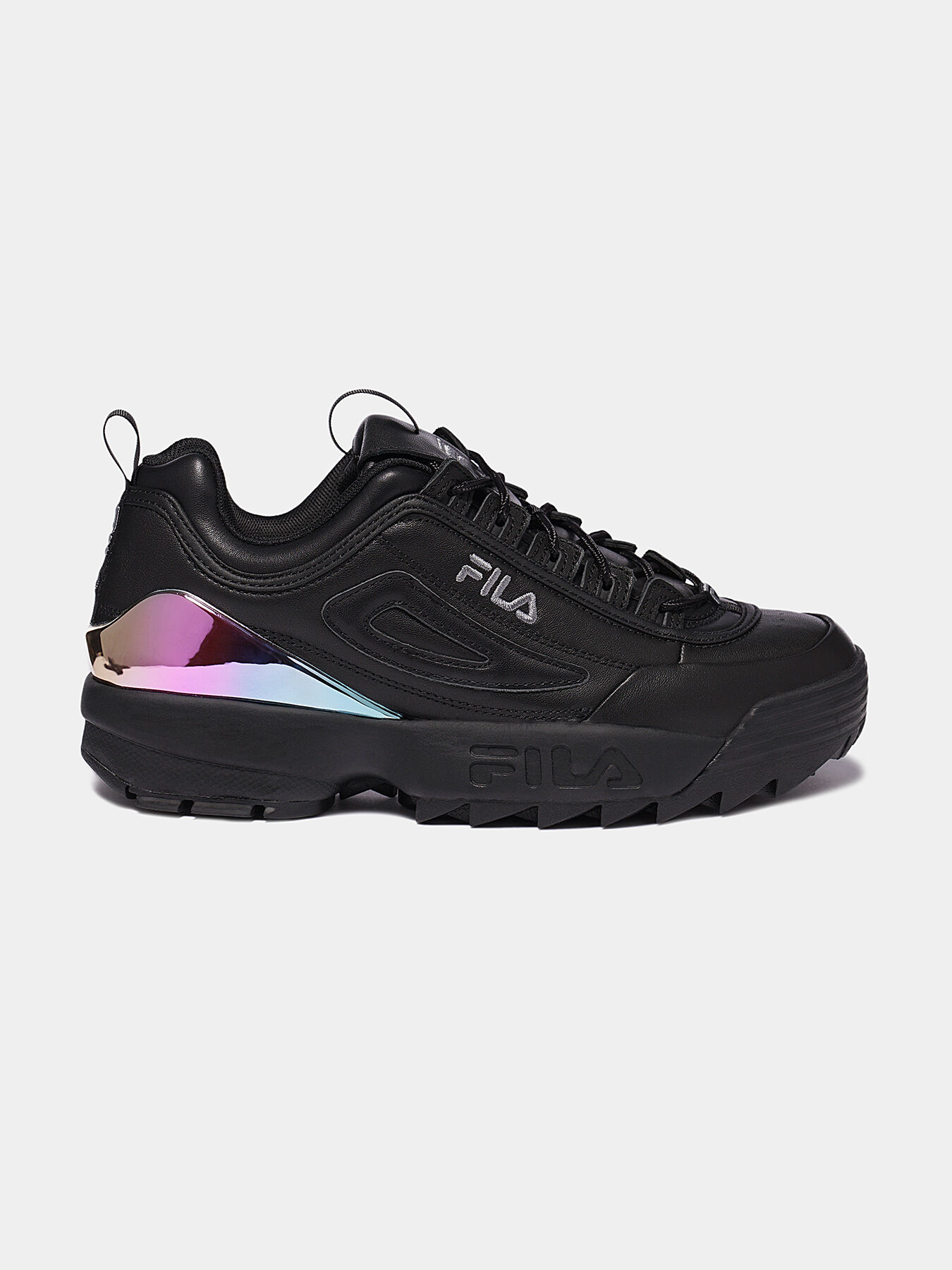 DISRUPTOR Leather sneakers with contrasting insert brand FILA Globalbrandsstore en