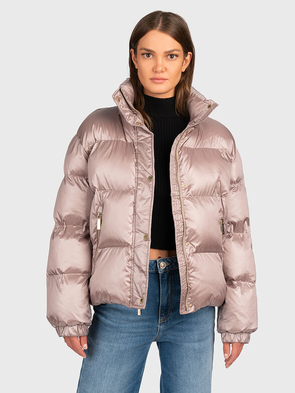 Puffer jacket with quilted effect - 1