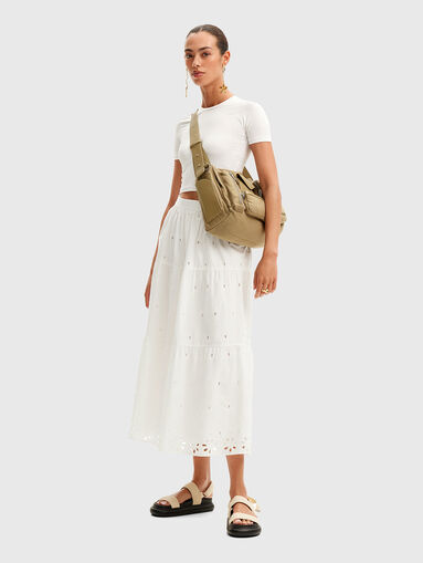 White skirt in cotton  - 5