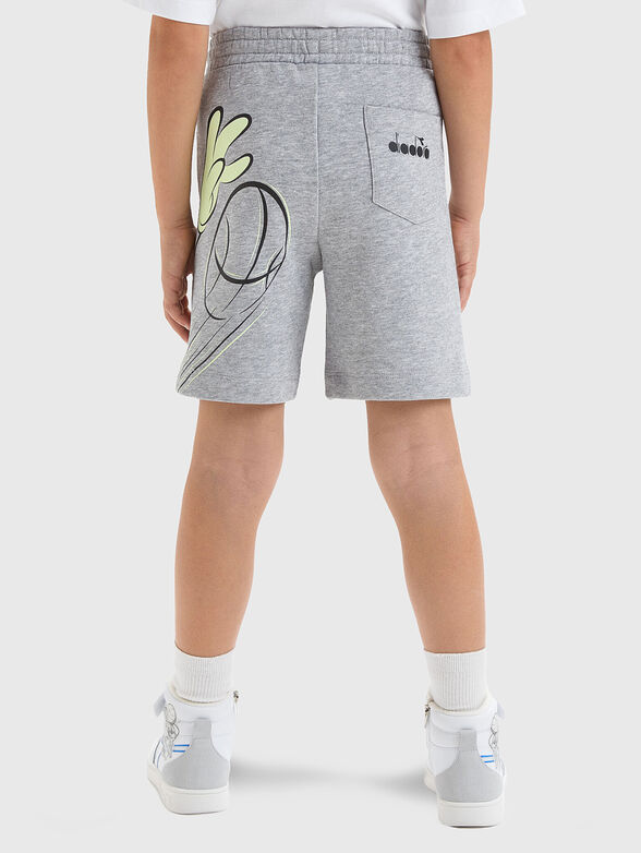 Black sports pants with print - 2